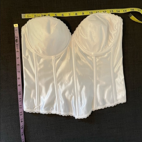 Under cover womens white Strapless Overbust Boned Corset Bustier - Picture 7 of 12